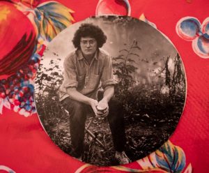 Photo of Linda's brother circular one red tapble cloth